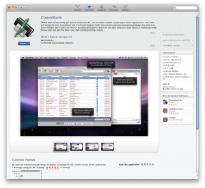 CheckBook at the Mac App Store - Can you see the support link?